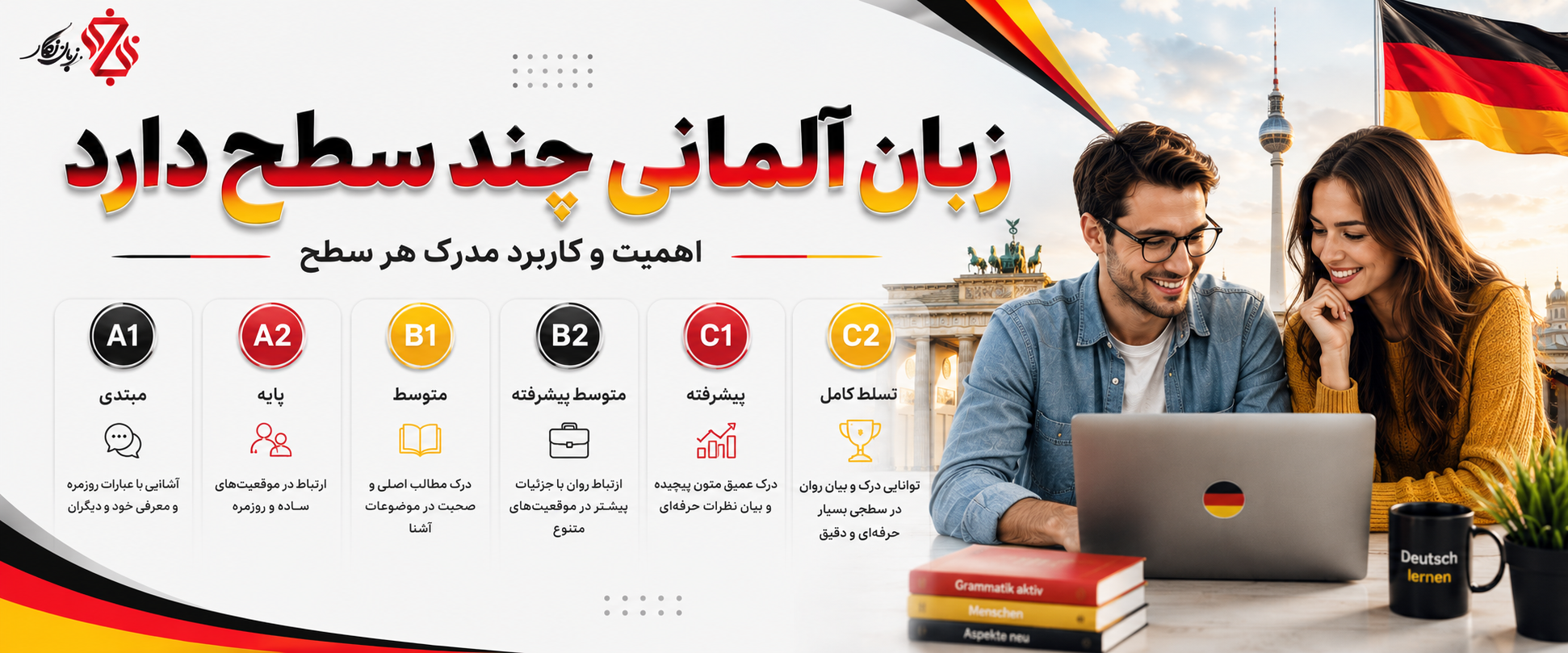 زبان آلمانی چند سطح دارد🎓اهمیت و کاربرد مدرک هر سطح